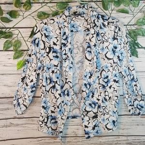 Robert Louis open floral cardigan sz Small